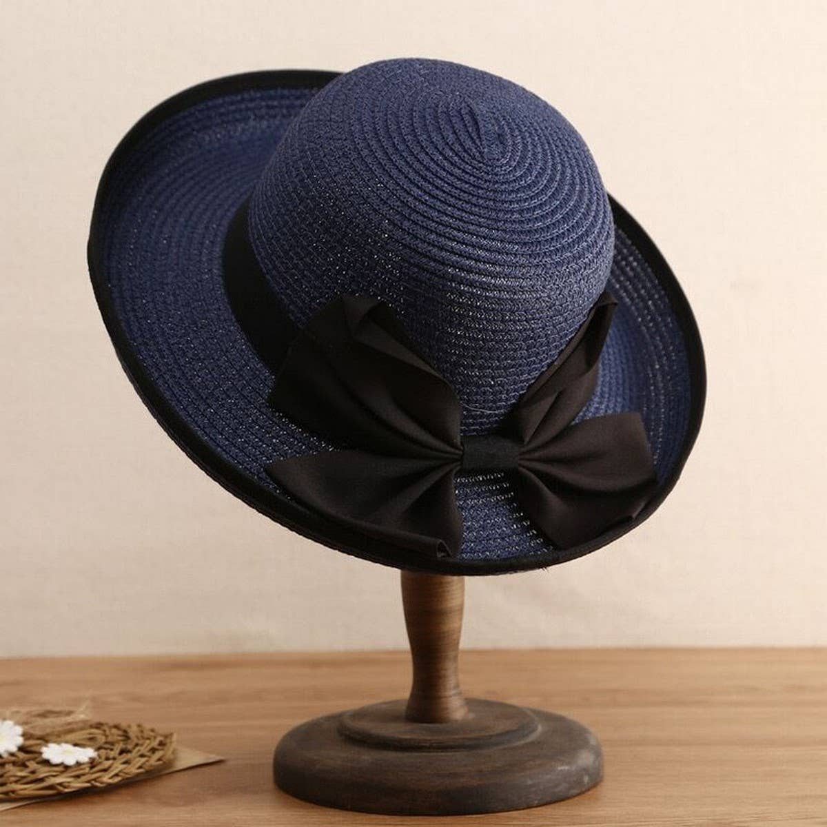 SUMMER EXQUISITE BEACH SUN PROTECTION STRAW HAT_CWAH3435