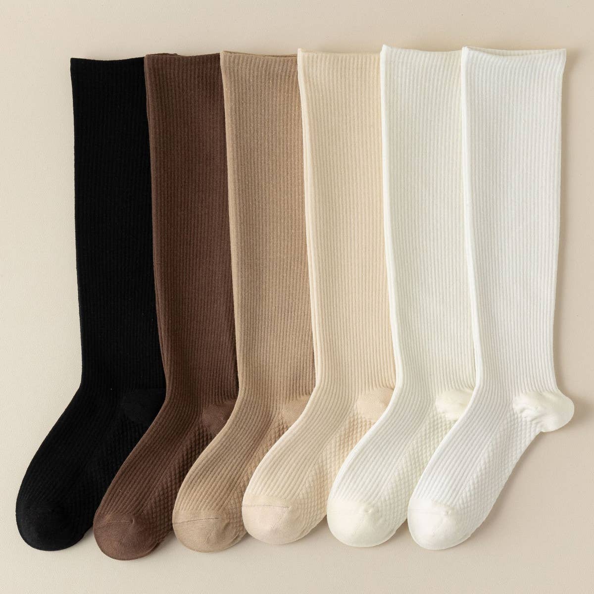 Women Stockings Leisure Solid Color Tube Socks_Cwms0291