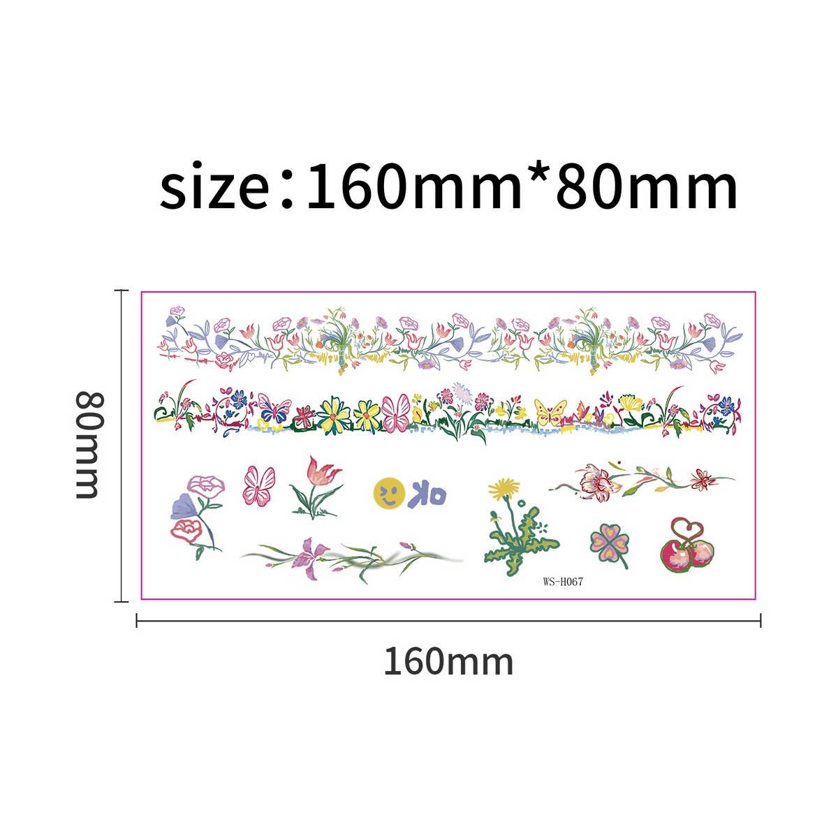 CUTE BAND TATTOO STICKERS WATERPROOF FOR ALL_CWMM8389