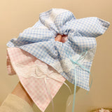 LACE BOW SQUARE SCARF HAIRBAND HAIR ACCESSORY_CWAHA3705