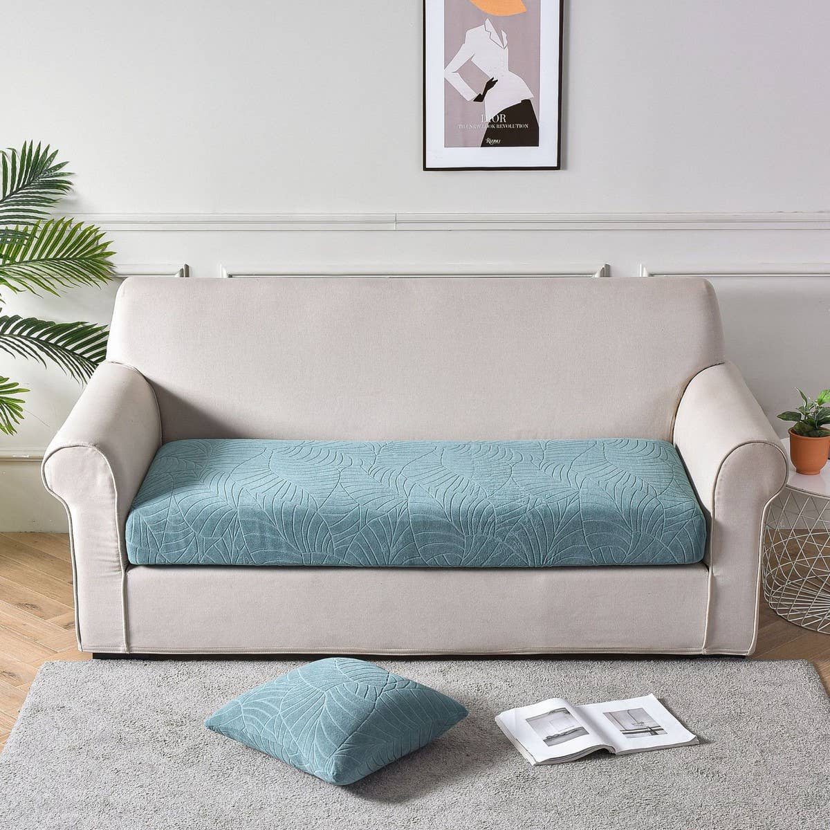 Waterproof Stretch Sofa Cover Solid Jacquard_Cwmm8306