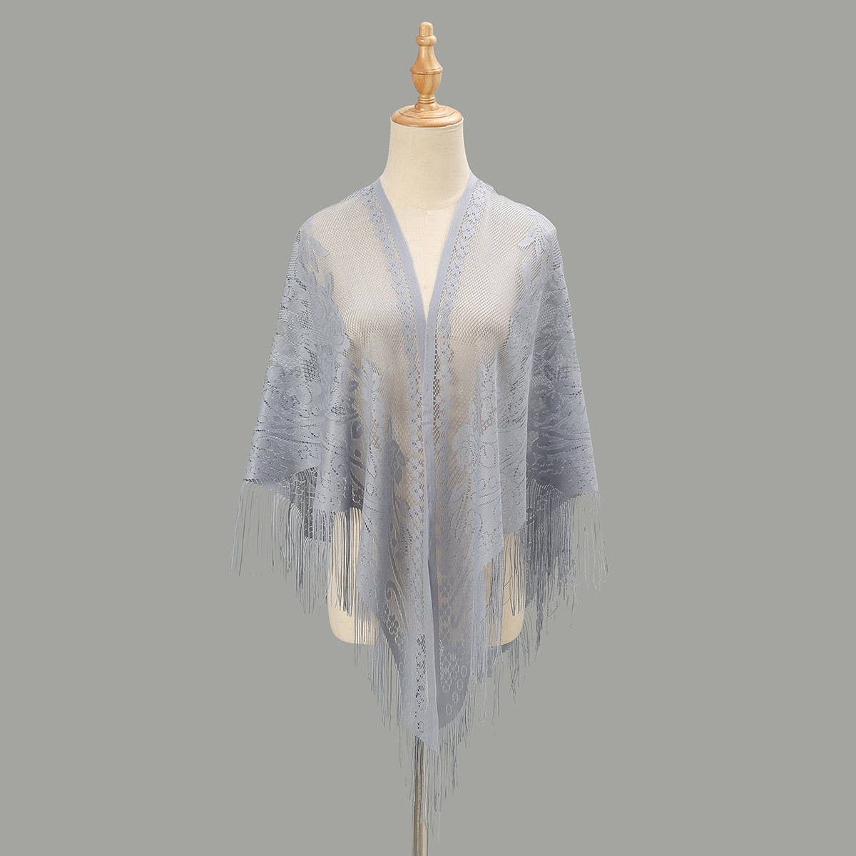 SOLID COLOR LACE SCARF SOFT SHAWL FOR WOMEN_CWMM1995