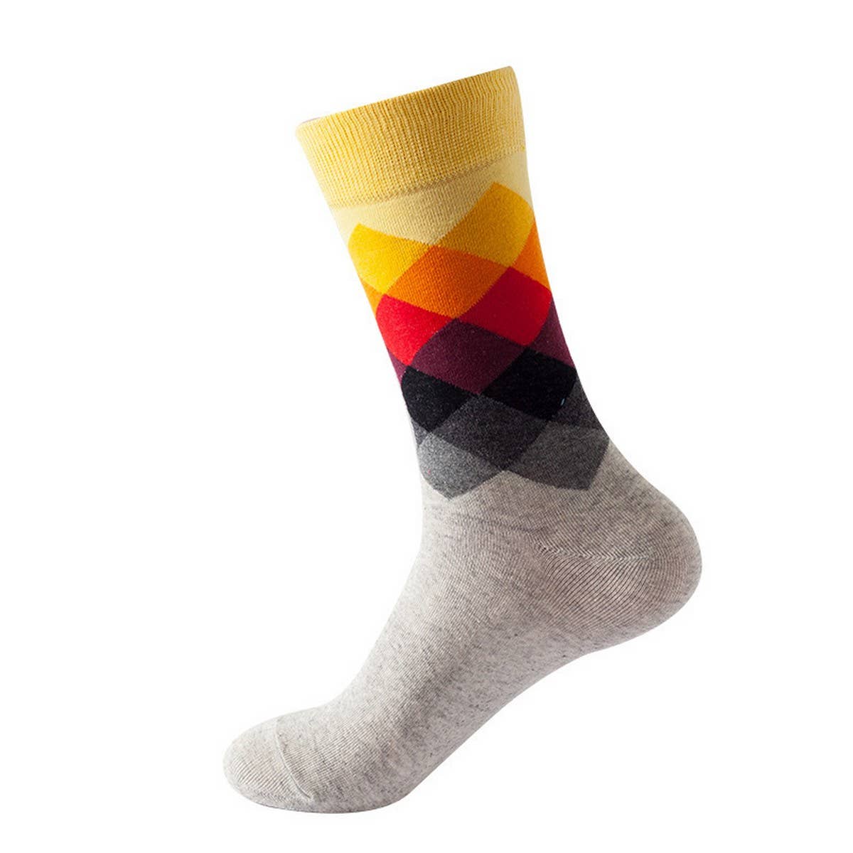 EUROPEAN AND AMERICAN DIAMOND PATTERN SOCKS_CWMS1017
