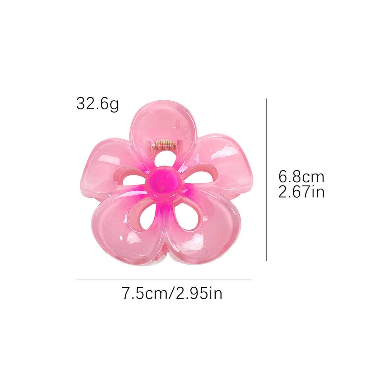 COLORFUL PLUMERIA HAIR CLAW SWEET FLORAL CLIP_CWAHA1010