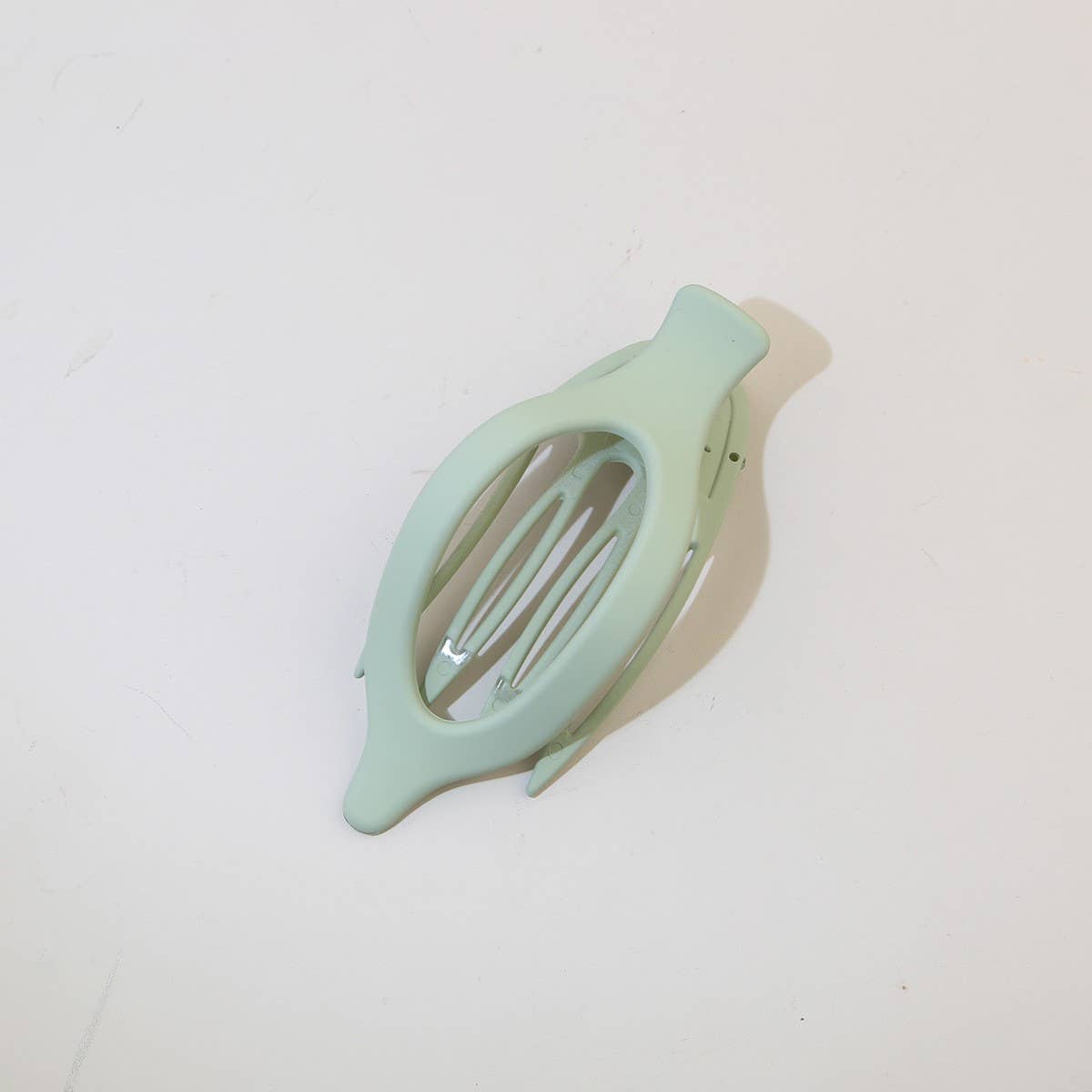 Glossy Matte Oval Hair Clip-Large Duckbill Style_Cwaha07479