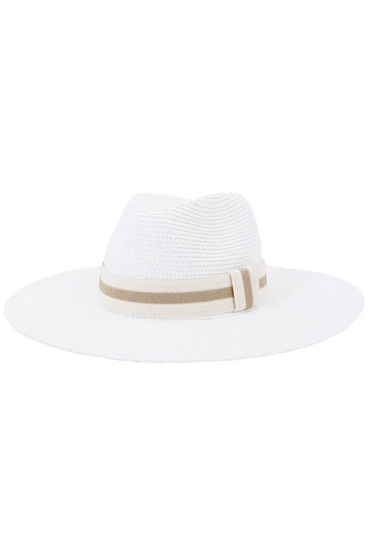 CASUAL SUMMER BANDING PANAMA HAT_CWAH102