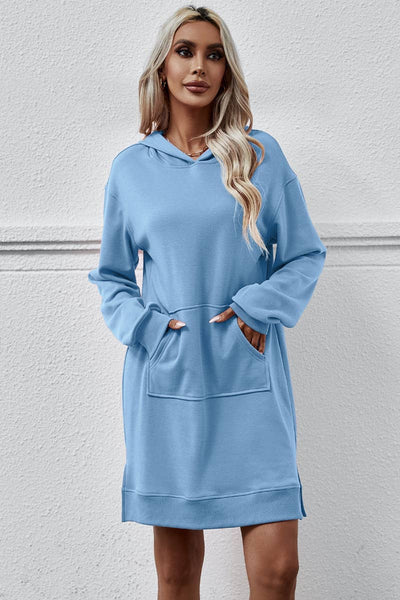 Cwohol0965_Winter Hooded Long-Sleeved Hoodie Long Style