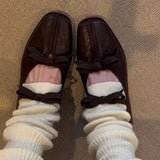 LAMBSKIN BALLET FLATS WITH BOW DETAIL_CWSHF0107