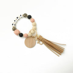 SILICONE BEAD BRACELET KEYCHAIN FOR WOMEN_CWMM6879