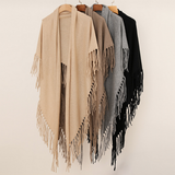 Wome Warm Triangle Scarfcashmere Knit_Cwasc2703
