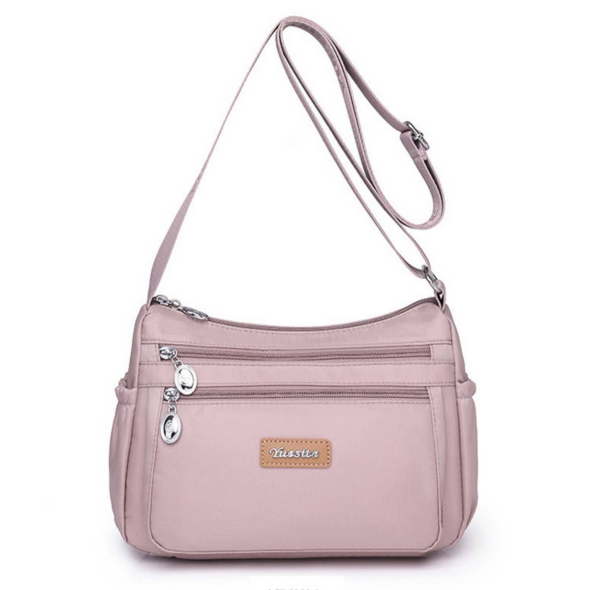 MULTI COMPARTMENT NYLON SHOULDER AND CROSSBODY BAG_CWASC1759