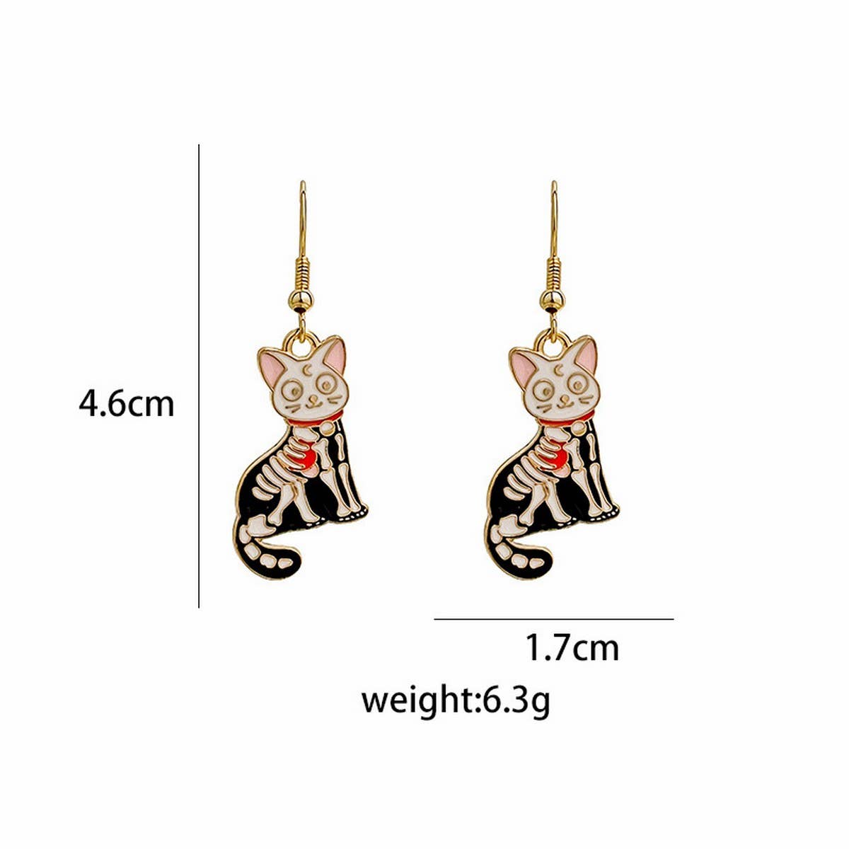CARTOON HALLOWEEN FUNNY ANIMAL EARRINGS_CWAJE1841
