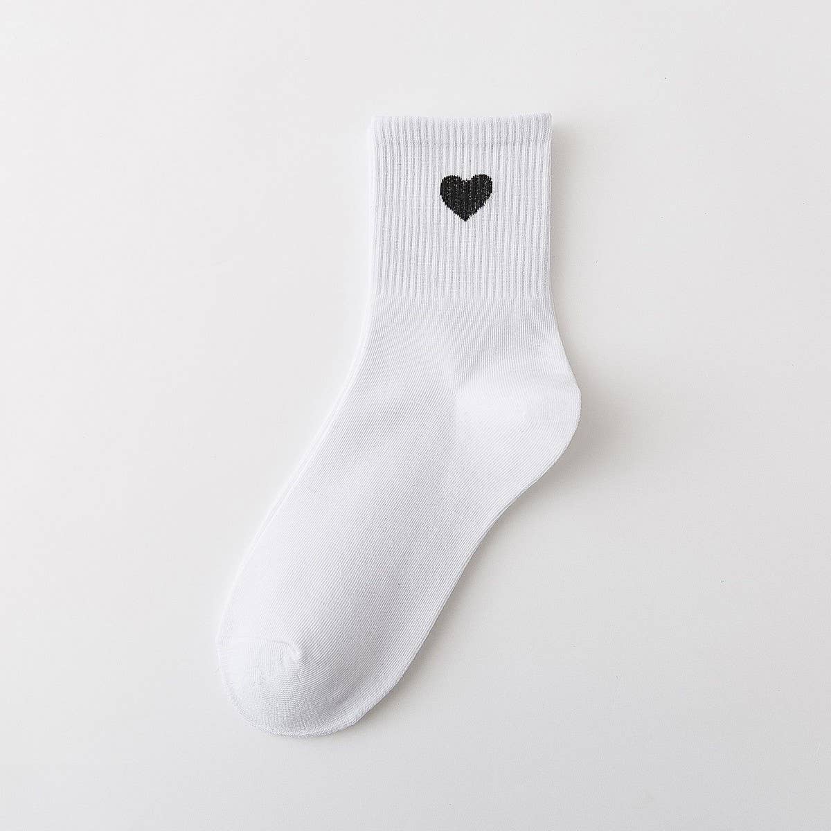 Women'S Fashion Heart Cotton Middle Socks_Cwms1416