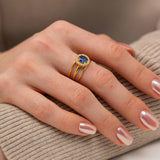 BLUE ROUND NON FADING VERSATILE RING_CWAJE1394