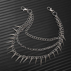 HIP HOP PUNK SPIKED DOUBLE JEANS CHAIN_CWMM4891