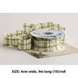 COLORFUL PUFF PLAID RIBBON FISHTAIL YARN RIBBON_CWMM5777