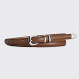 Cwabe0881_Simple And Versatile Silver Buckle Belt