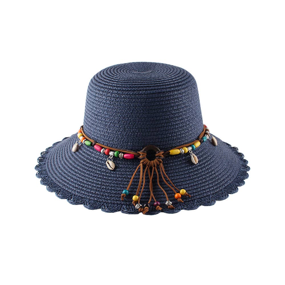 Short Eaves Lace Dome Breathable Windstraw Hat