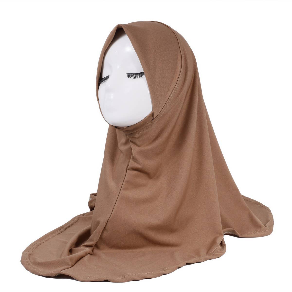 SOLID COLOR LOOSE PULLOVER ETHNIC HEADSCARF_CWASC2423