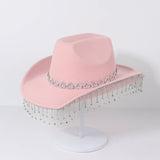 DIAMOND FRINGE WESTERN COWBOY HAT FOR PARTY_CWAH3648