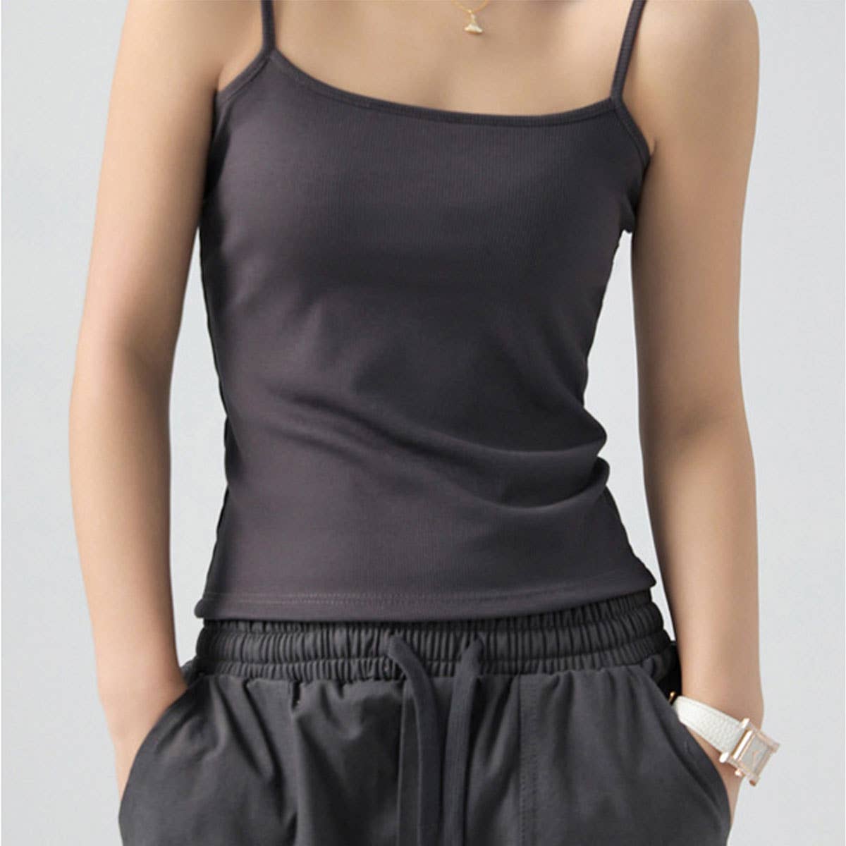 ESSENTIAL BASIC RIBBED CAMISOLE TOP IN 7 COLORS_CWTTK0794