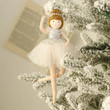 CHRISTMAS BALLERINA ANGEL PLUSH TREE ORNAMENT_CWMM9872