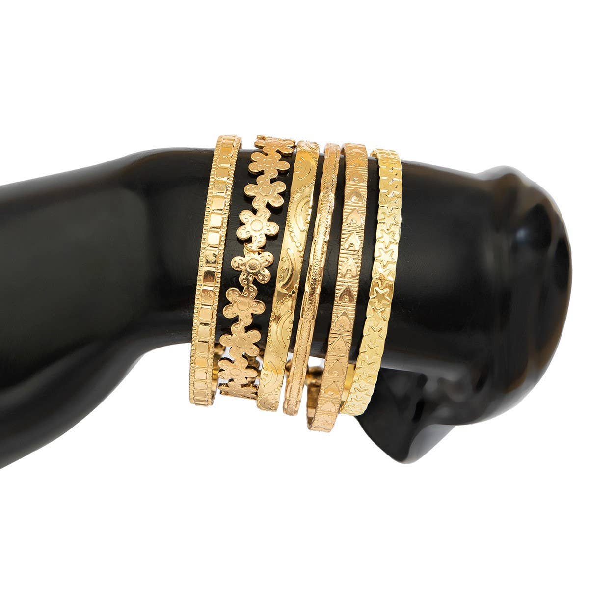 NEW FASHION METAL HEART SHAPE FLOWER BRACELET_CWMM3097