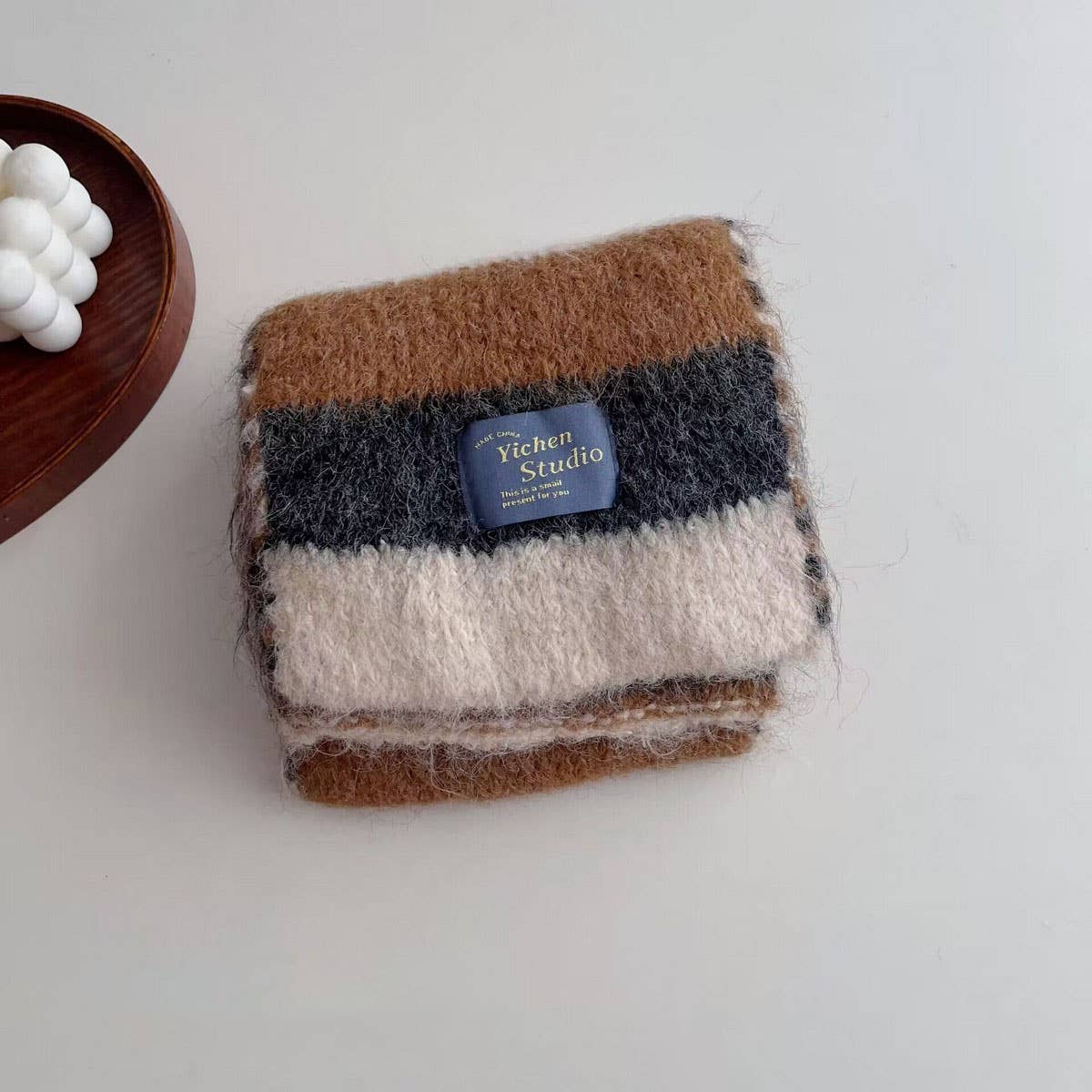 RAINBOW STRIPE KNIT SCARF FOR KIDS WINTER SCARF_CWASC2109