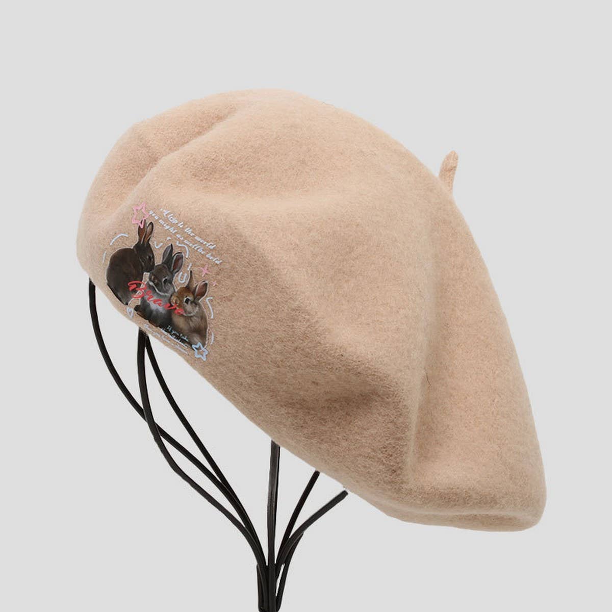 CUTE CARTOON ANIMAL PATTERN BERET_CWAH1925