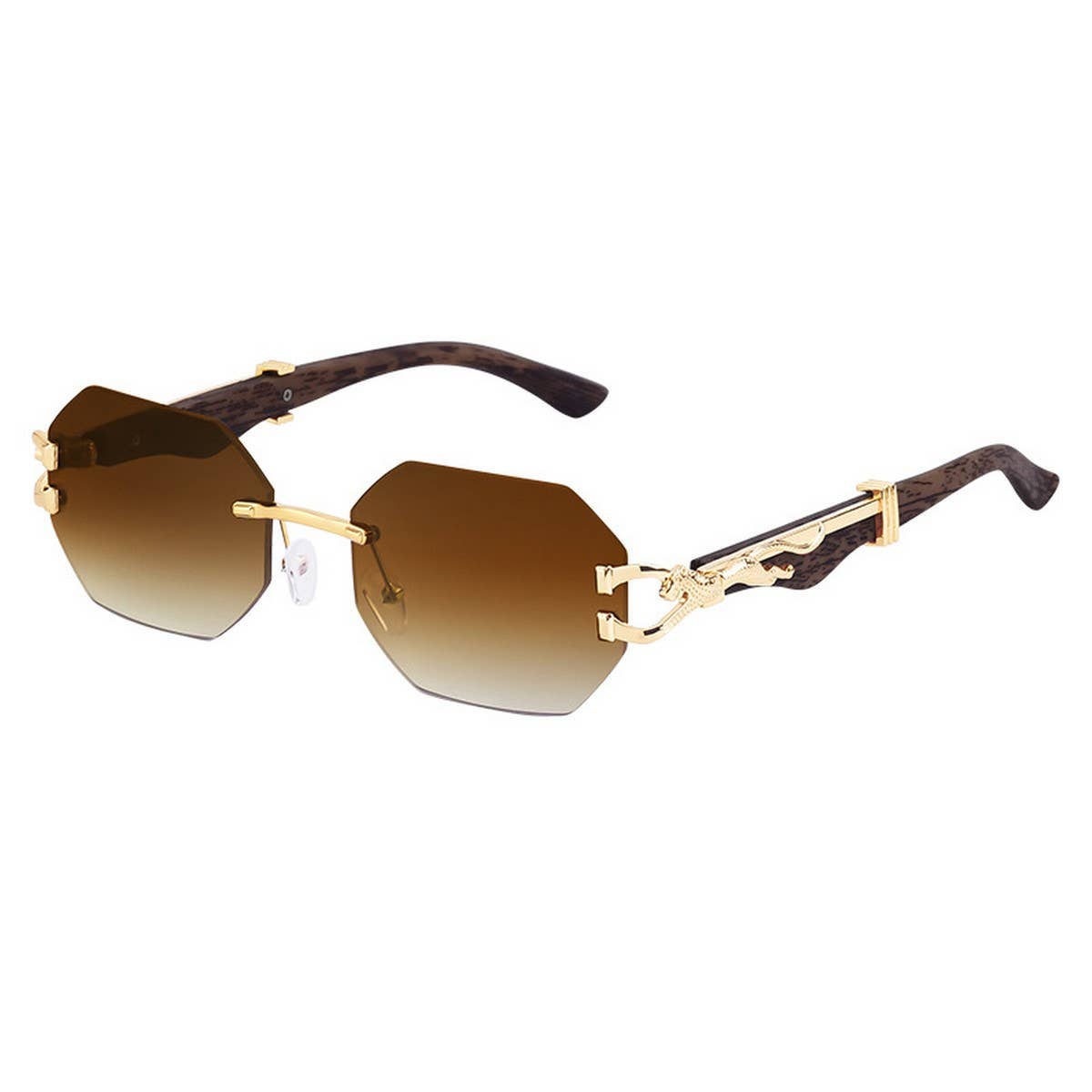 FAUX WOOD GRAIN LEOPARD TEMPLE SUNGLASSES_CWASG0616
