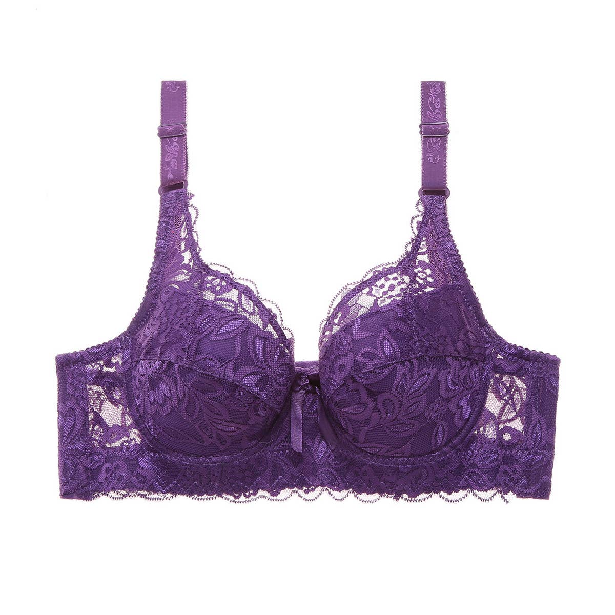 Women Plus Lace Adjustable Bra_Cwmu0061