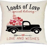 SIMPLE VALENTINES DAY LETTER PRINT PILLOWCASE_CWMM0778