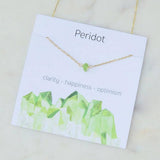 NATURAL CRYSTAL GRAVEL PENDANT NECKLACE WITH CARD_CWAJE1050