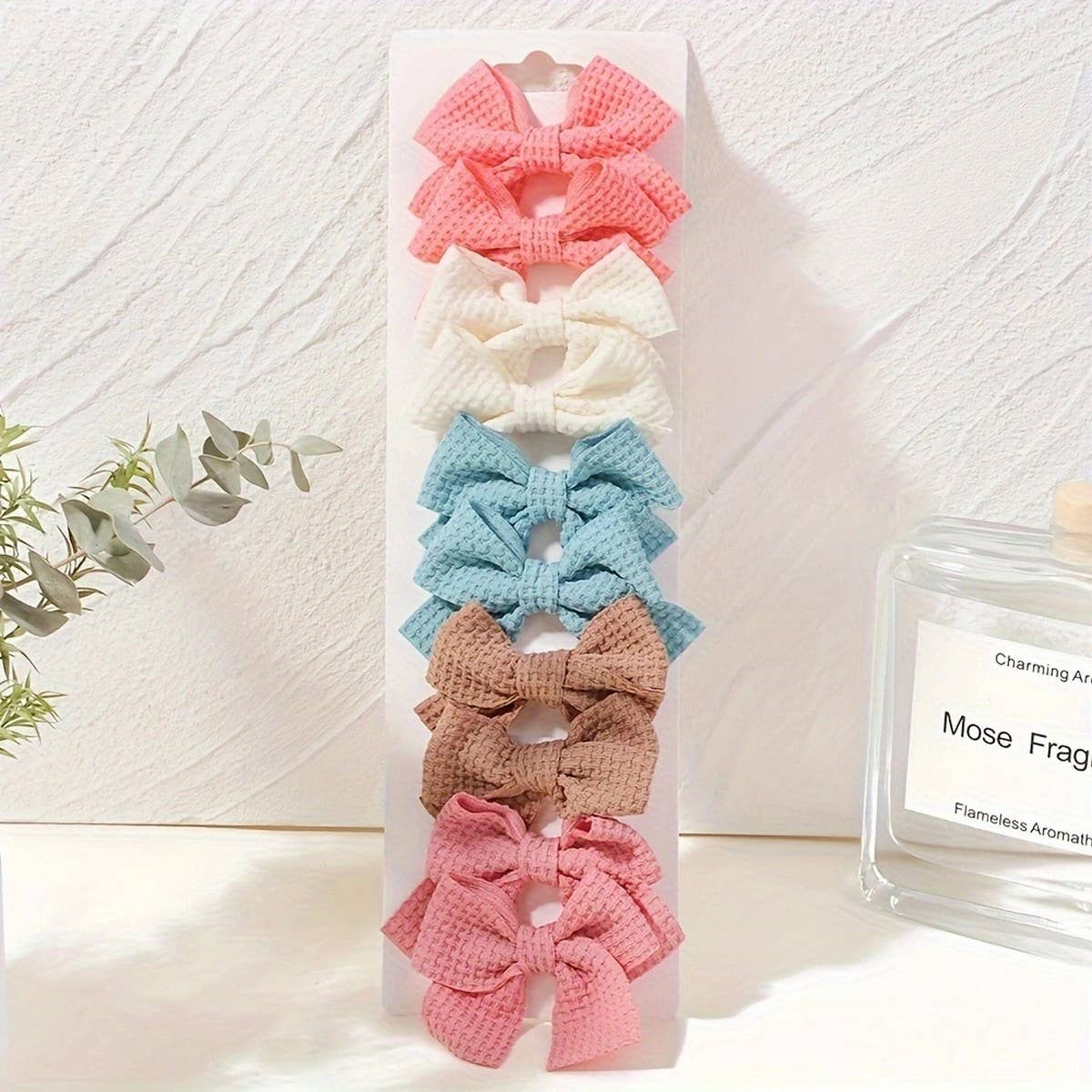 1 6 HANDMADE FABRIC BOW CLIPS FOR GIRLS_CWAHA6756