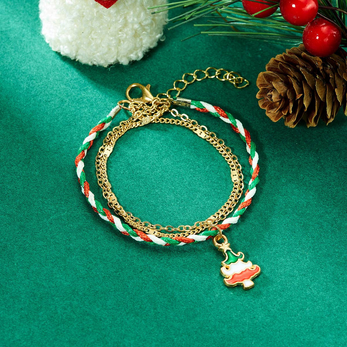 CHRISTMAS HANDMADE CHAIN BRACELET_CWAJE2406