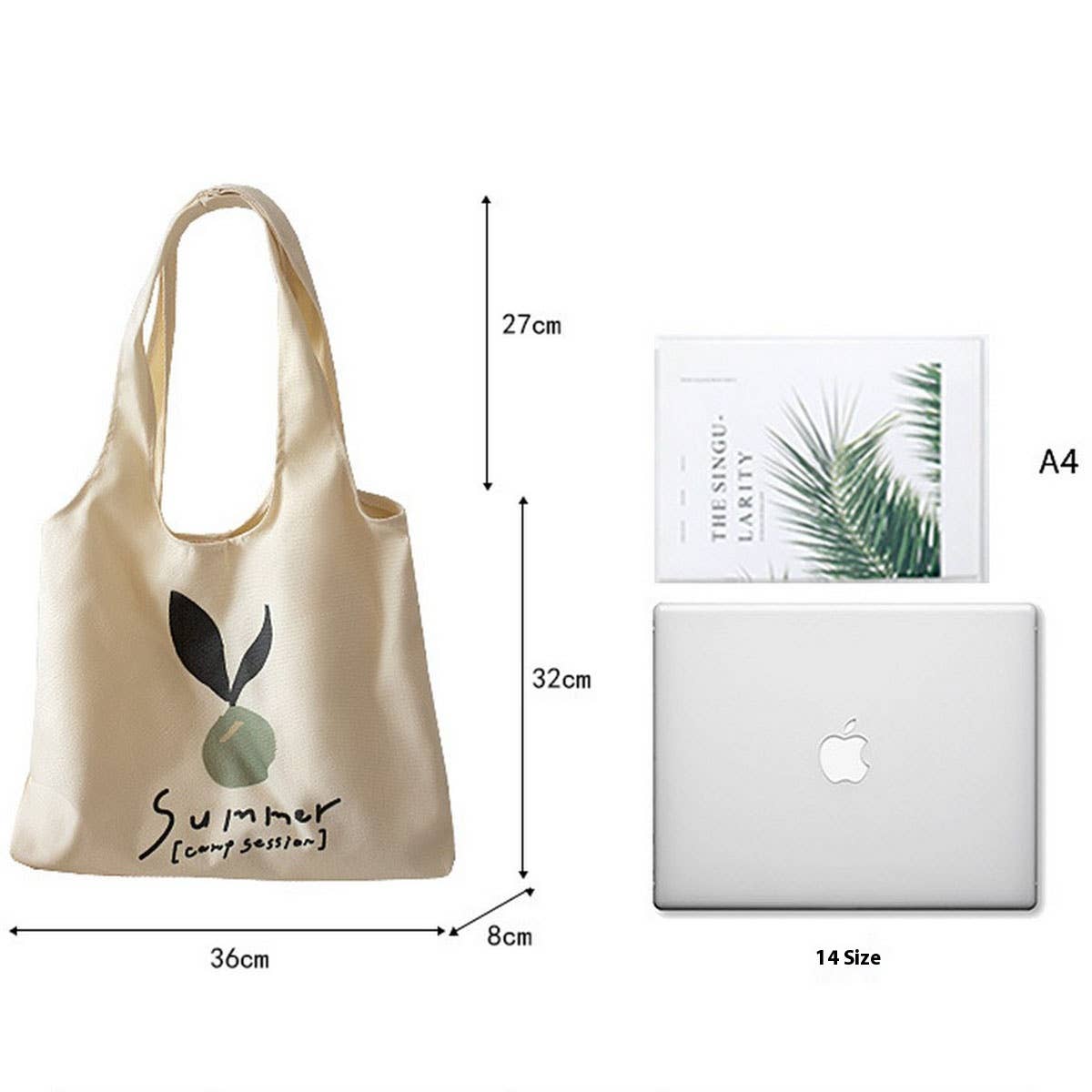 MINIMALIST CANVAS TOTE BAG FOR WOMEN LARGE SIZE_CWAB5624