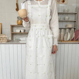 EMBROIDERED EXQUISITE TULIP APRON LOLITA APRON_CWMM5819