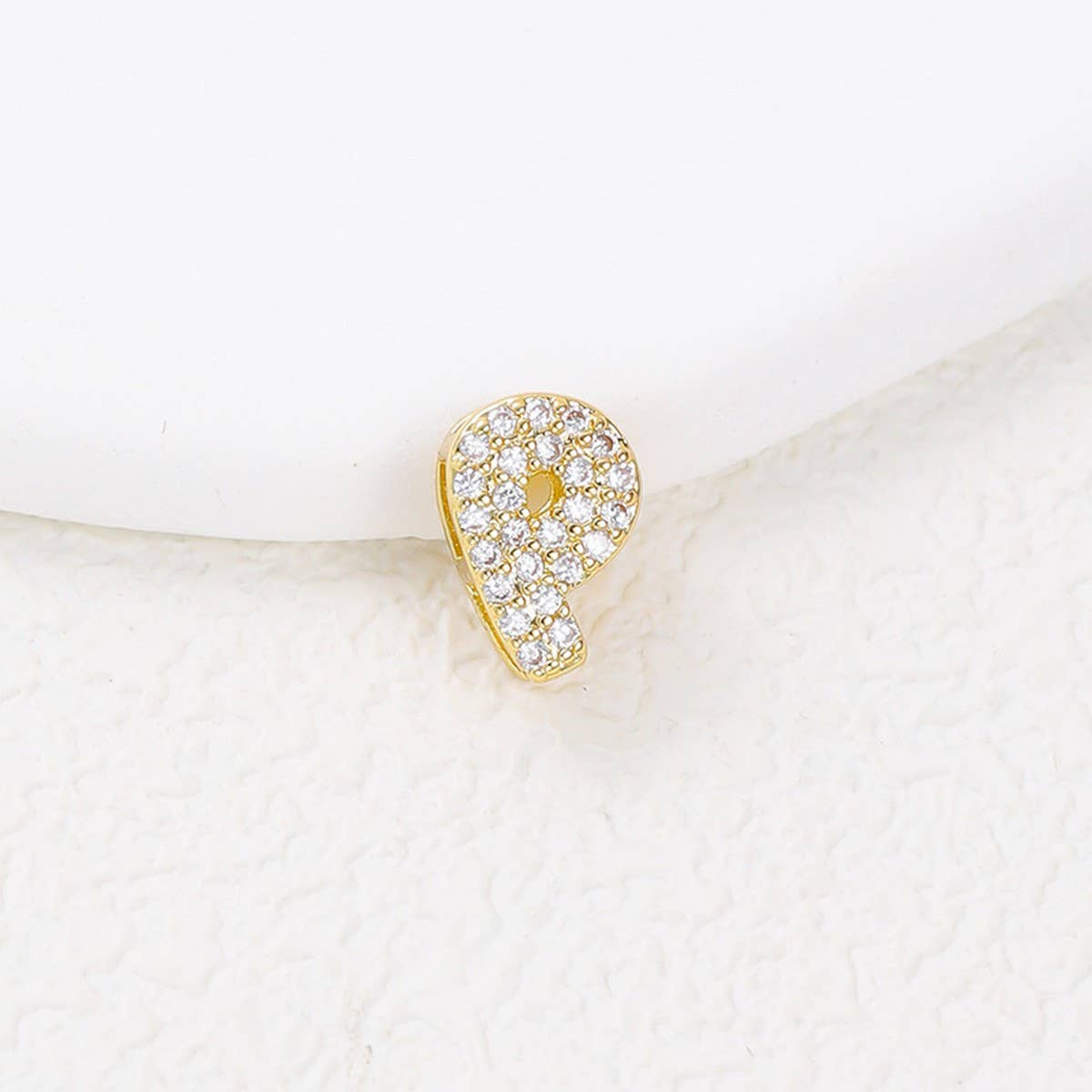 Tiny Zirconia Pendant 26 Letters Necklace_Cwmm5863