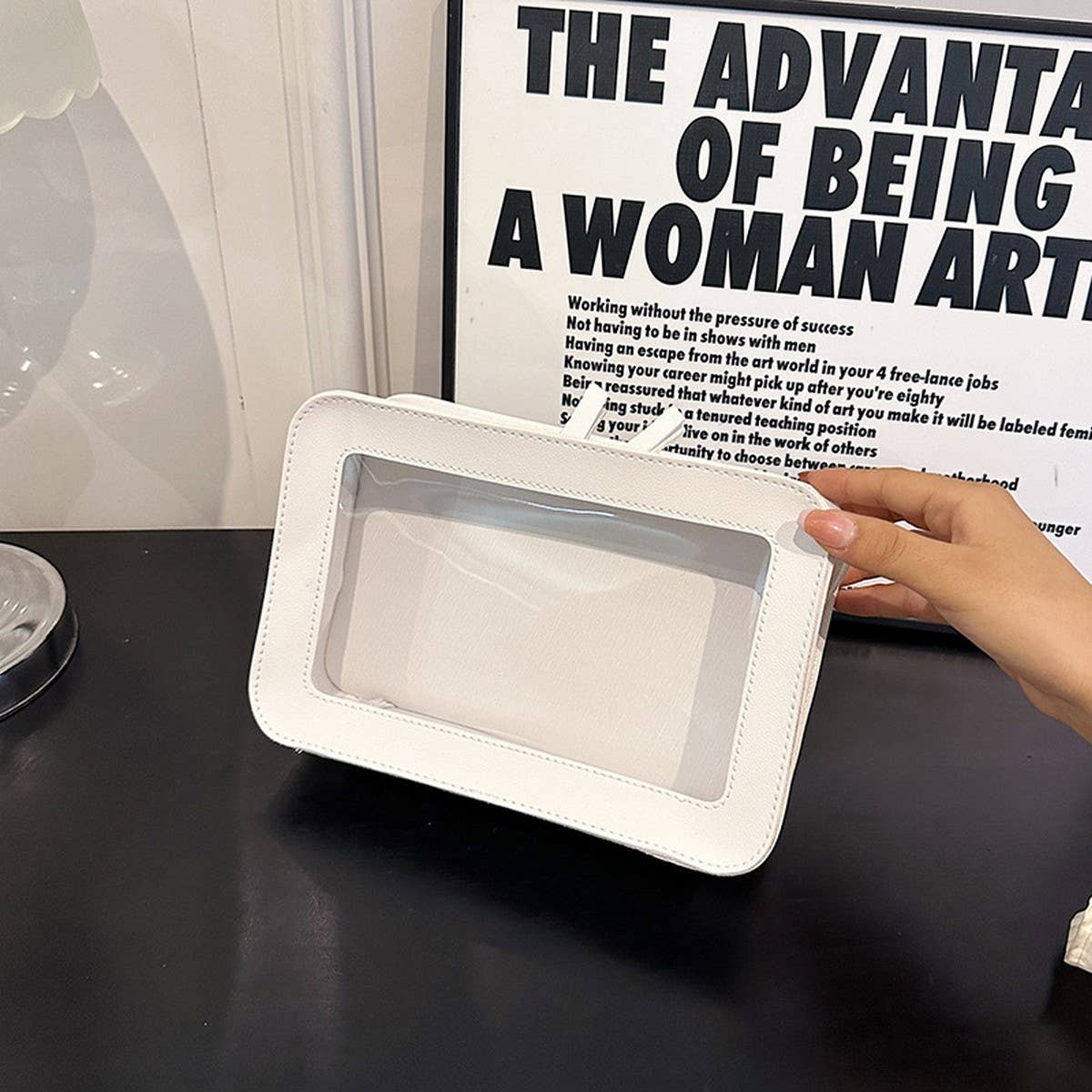 NEW SOLID COLOR SIMPLE TRANSPARENT COSMETIC BAG_CWAB4497