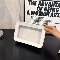 NEW SOLID COLOR SIMPLE TRANSPARENT COSMETIC BAG_CWAB4497
