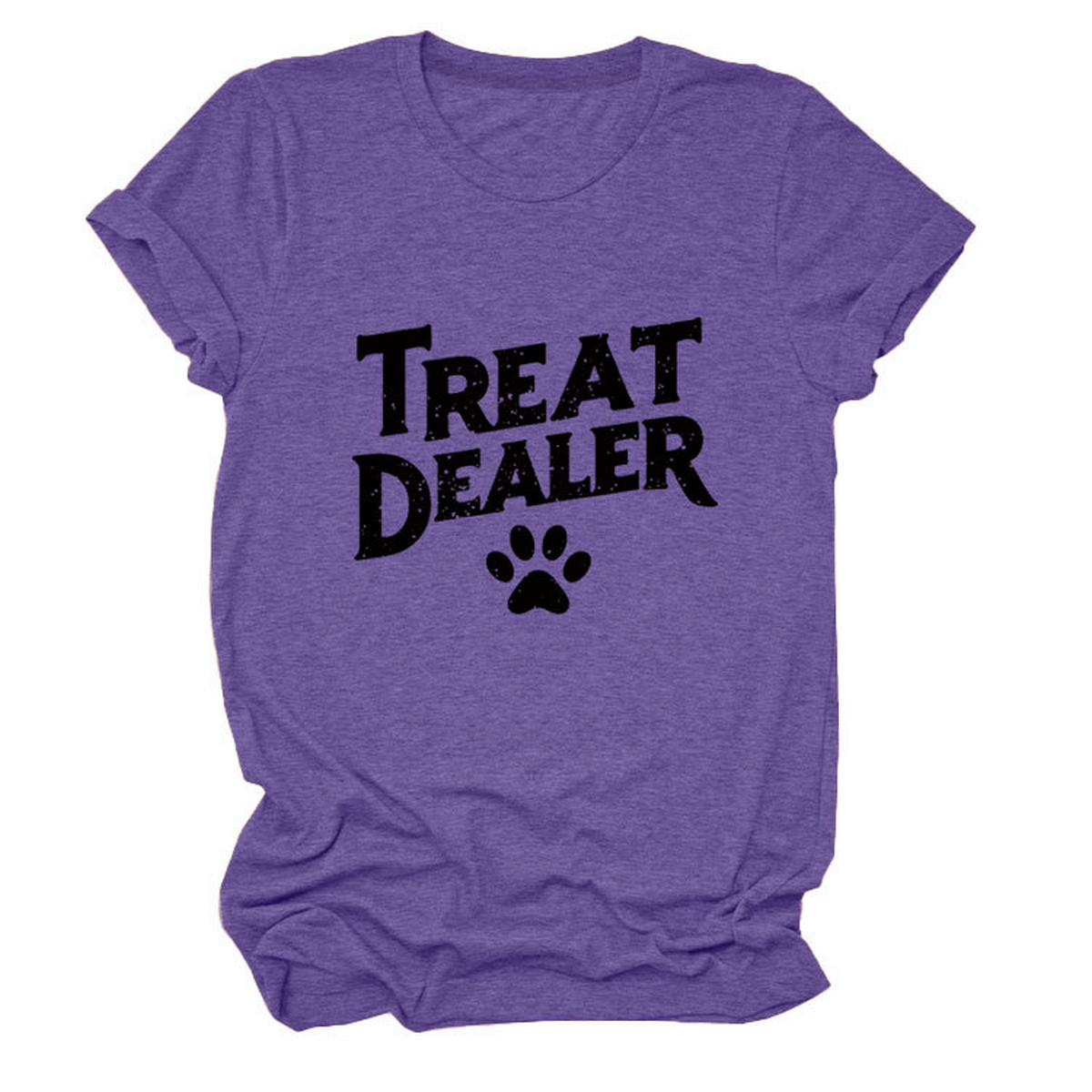 STYLISH CREW NECK SHORT SLEEVE TEE FOR WOMEN_CWDSD8365