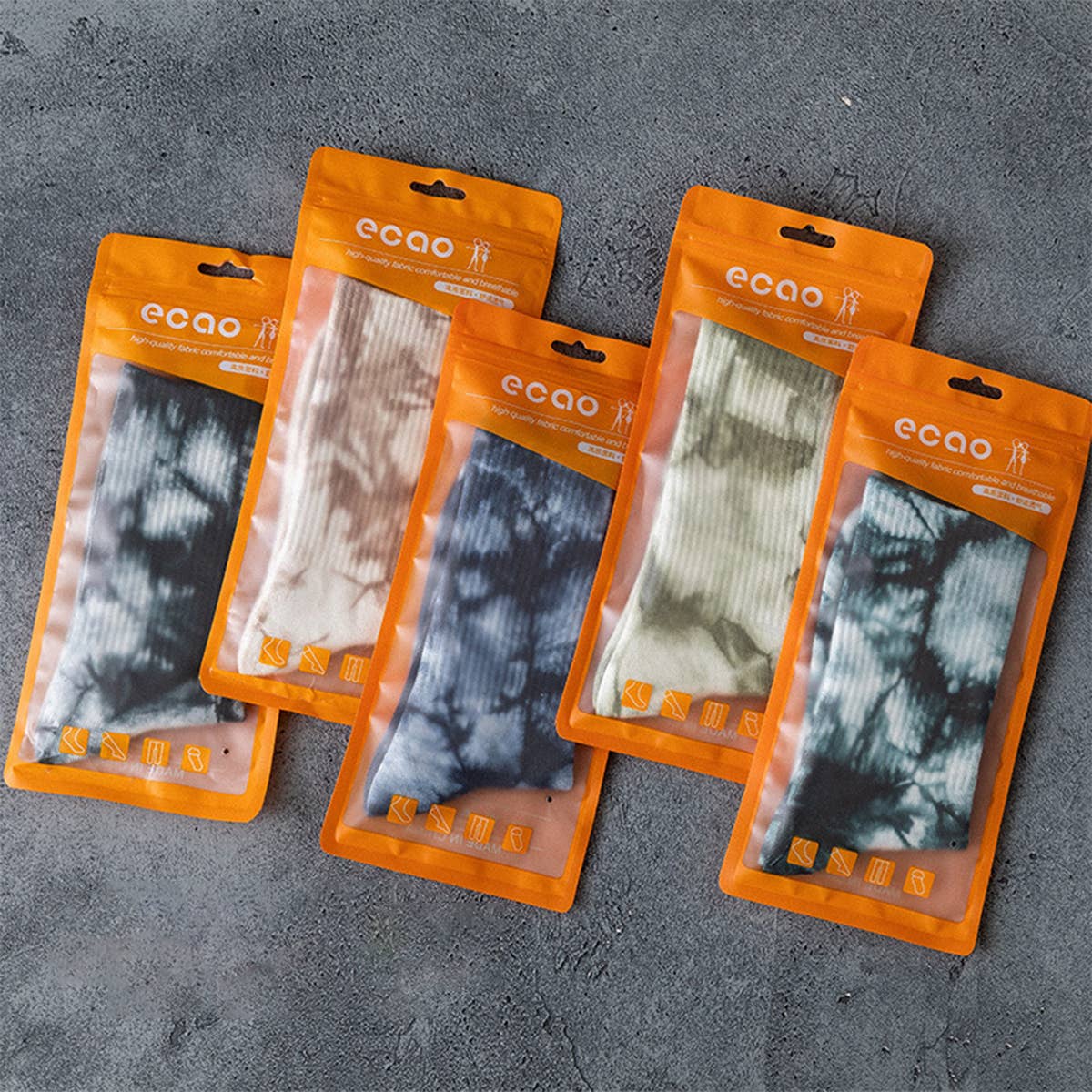 Tie-Dyed Hip-Hop Sports Socks_Cwms0251