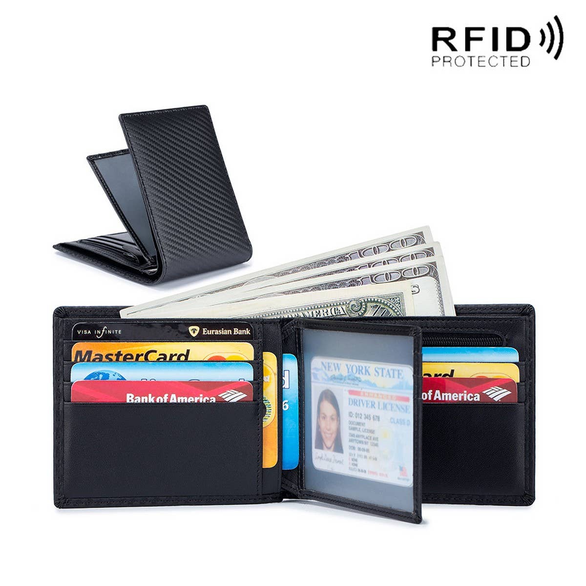 FASHION THIN COIN LEATHER MULTI LAYER WALLET_CWAB3782