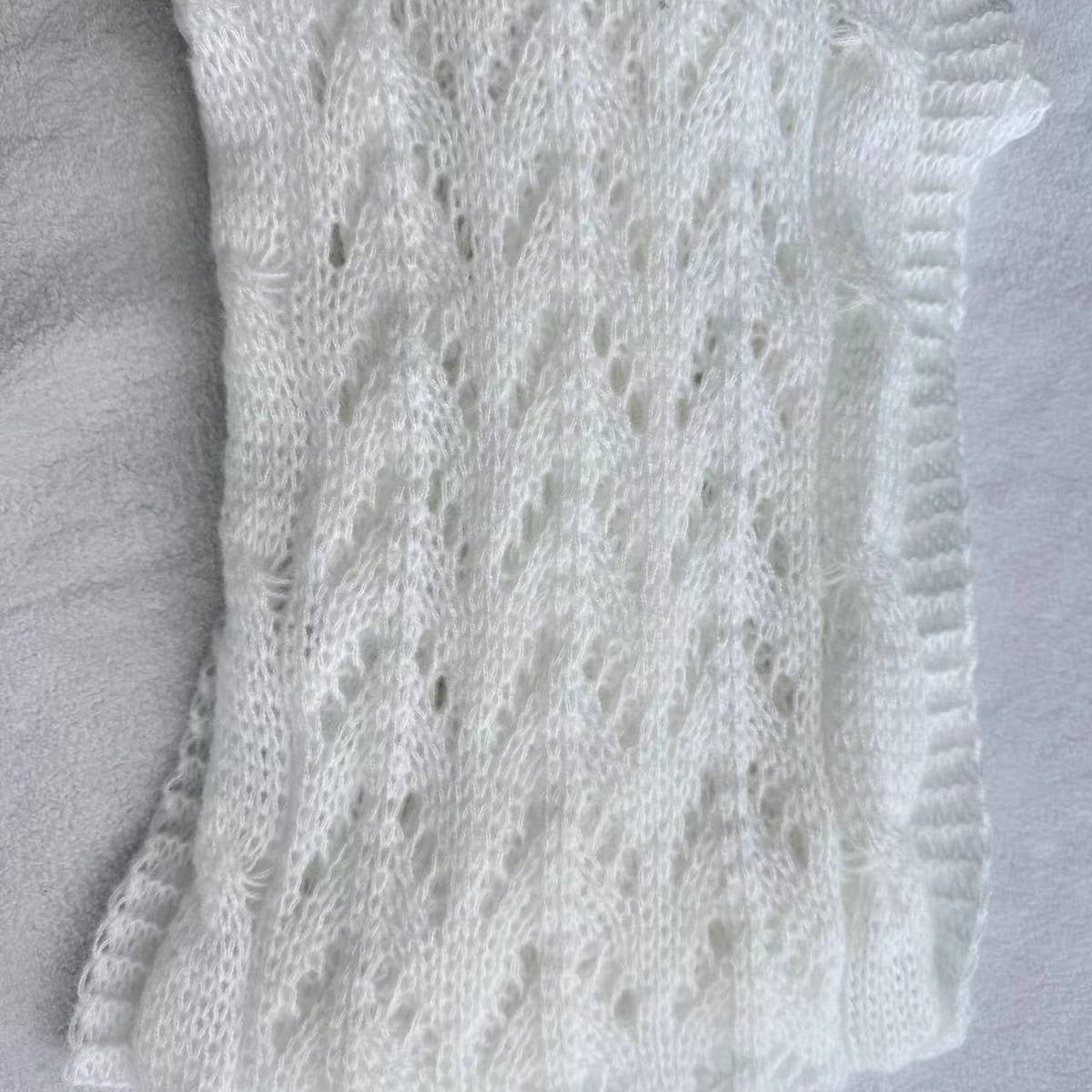 Cwasc1793_Twisted Hollow Long Sleeve Shawl Collar Scarf