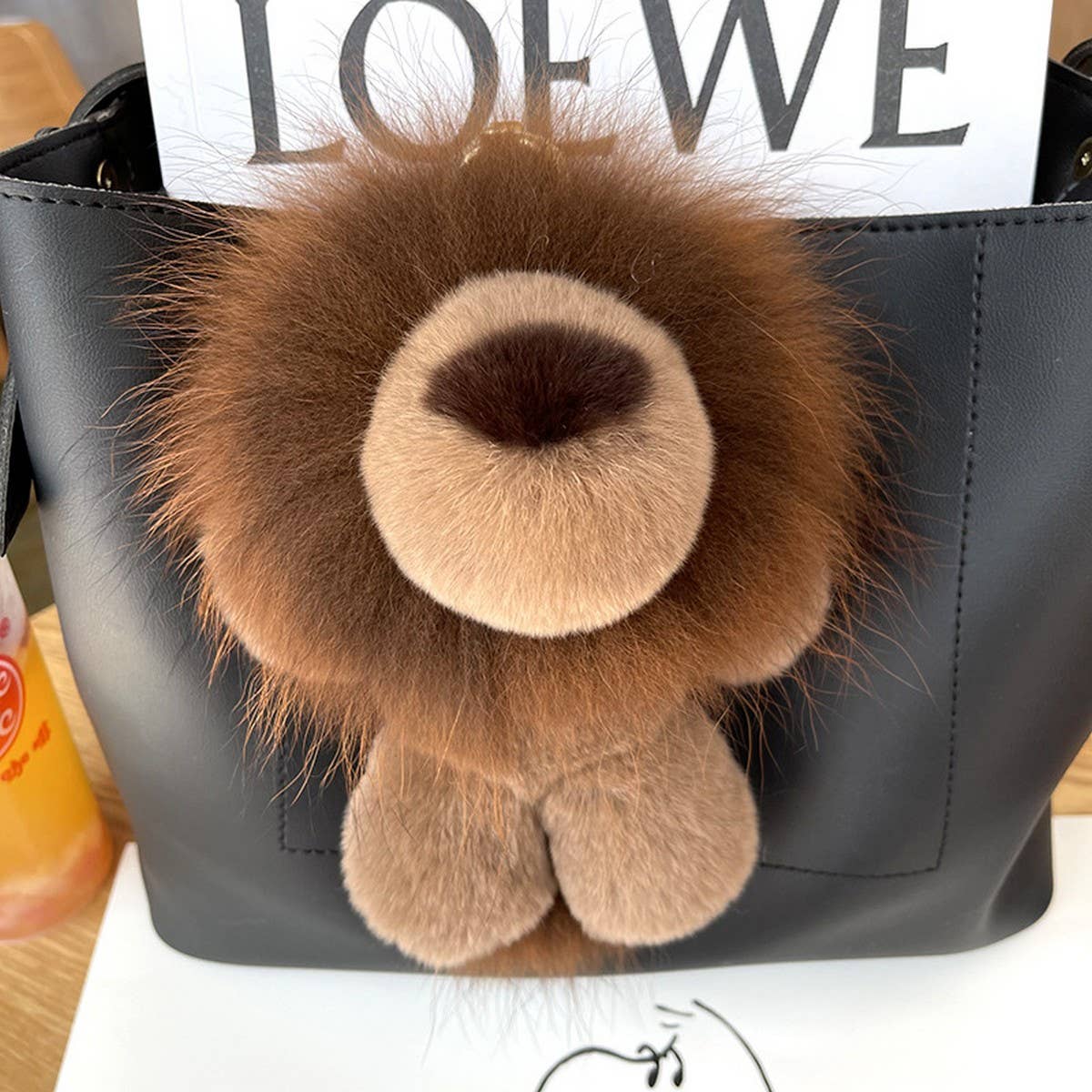 HIGH GRADE LOVE PLUSH LION BAG PENDANT ACCESSORIES_CWMM2450
