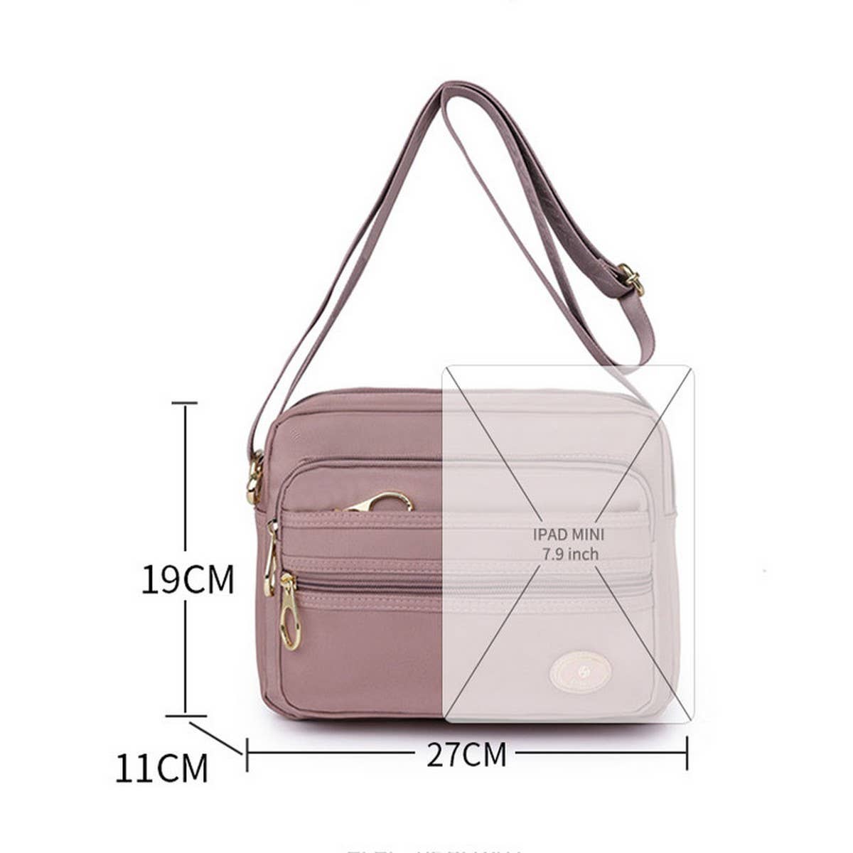 Large Capacity Simple Casual Shoulder Messenger Bag_Cwab3504
