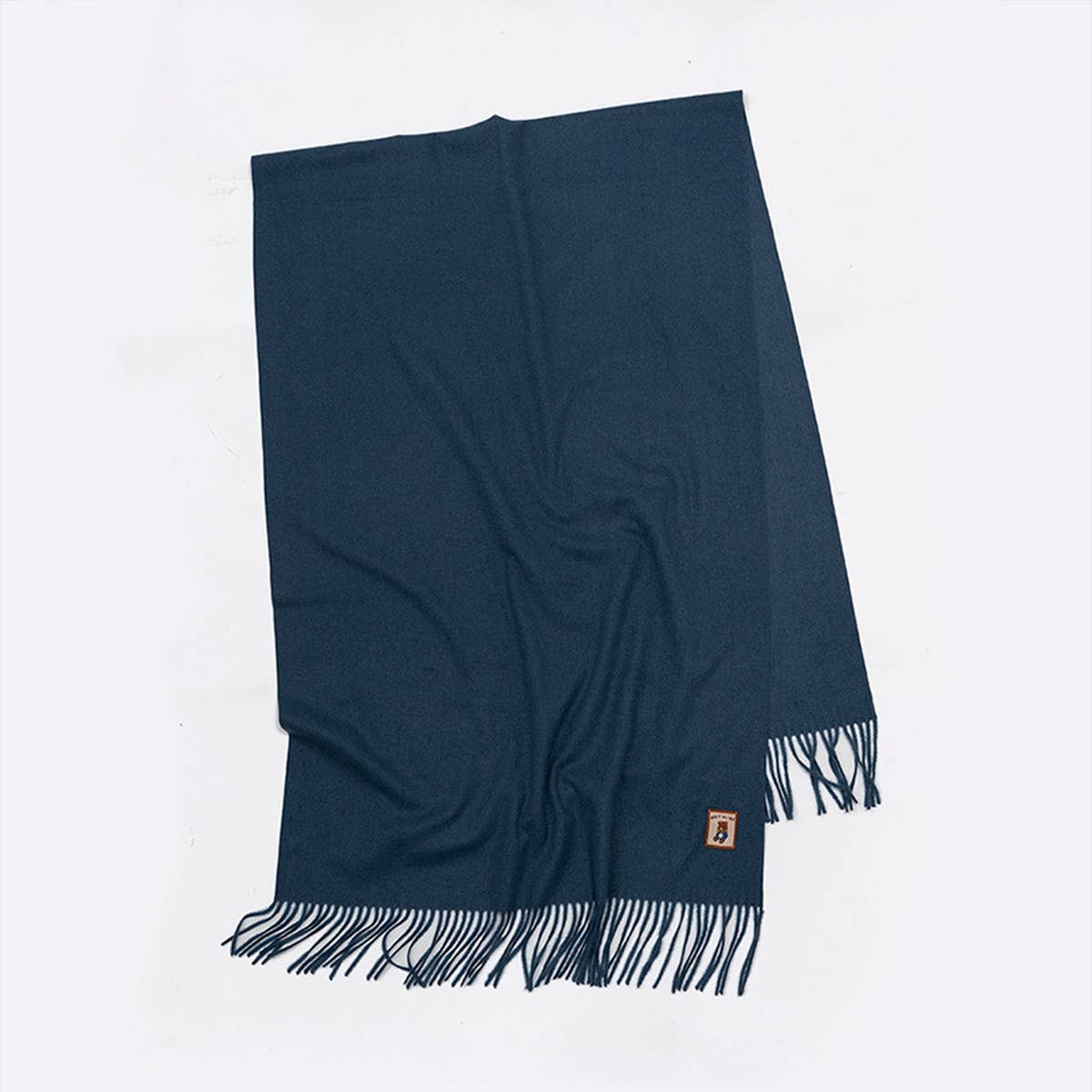 Wool Blend Solid Scarf-Sof Thick Bear Label Wrap_Cwasc2338