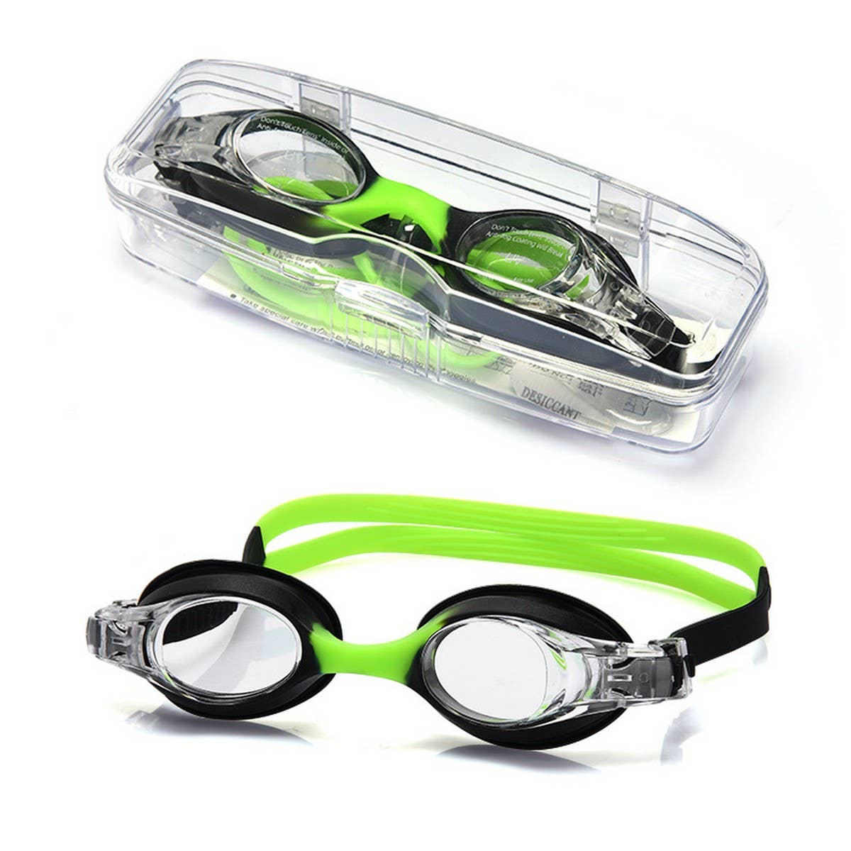 KIDS SWIM GOGGLES HD ANTI FOG SILICONE DESIGN_CWASG1051
