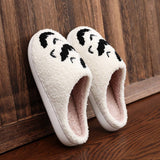 HALLOWEEN BAT EMBROIDERED COTTON SLIPPERS_CWSHS0763