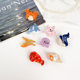 OCEAN STYLE CLAW CLIP CUTE DOLPHIN SHELL_CWAHA1482
